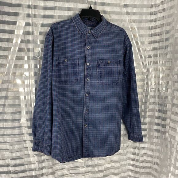 LL Bean Long Sleeve Plaid Button Up Shirt - Picture 2 of 9